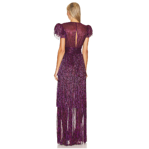 Sabina Musayev Sarah Gown Multi Red Size L - Picture 2 of 8